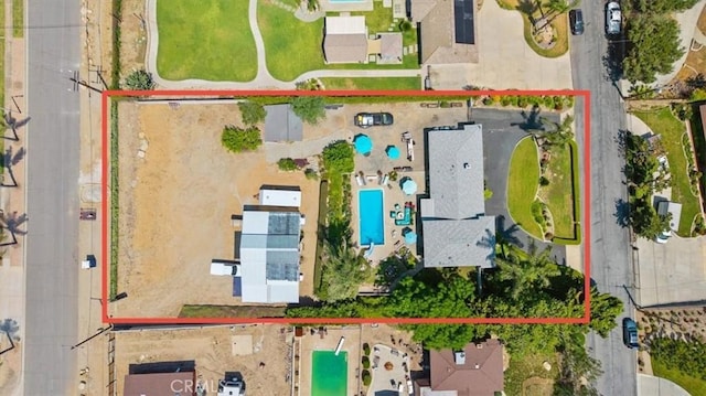 8356 Bella Vista Dr, Rancho Cucamonga, CA 91701 - aerial overview of property's location with property parcel outlined