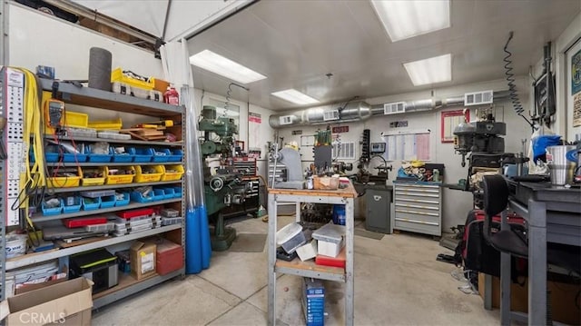 8356 Bella Vista Dr, Rancho Cucamonga, CA 91701 - garage with a workshop area