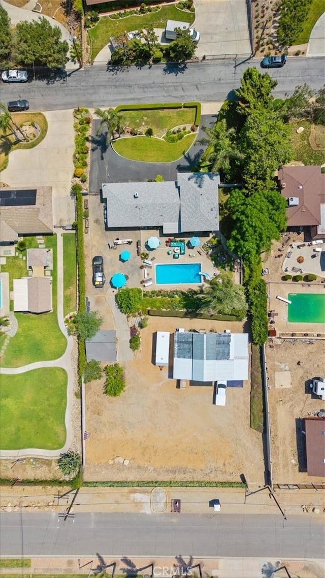 8356 Bella Vista Dr, Rancho Cucamonga, CA 91701 - aerial view of property's location featuring a pool area