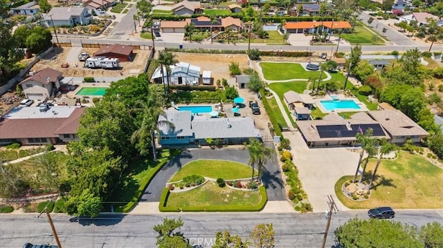 8356 Bella Vista Dr, Rancho Cucamonga, CA 91701 - aerial view of residential area featuring a pool area