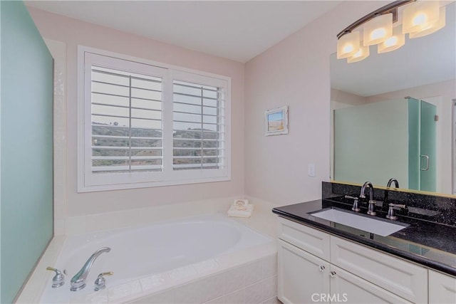 6242 E Inverness Pl, Orange, CA 92869 - full bath with vanity and a garden tub