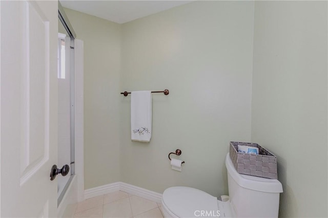 6242 E Inverness Pl, Orange, CA 92869 - bathroom with toilet and tile patterned floors