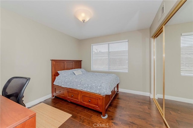 6242 E Inverness Pl, Orange, CA 92869 - bedroom featuring dark wood-type flooring and a desk