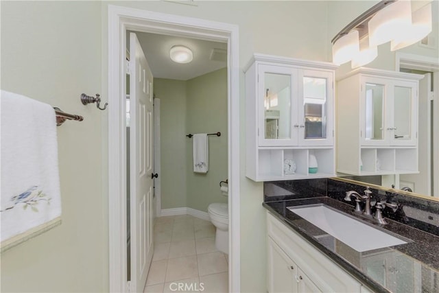 6242 E Inverness Pl, Orange, CA 92869 - bathroom with vanity and tile patterned floors