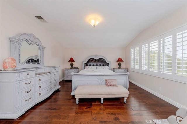 6242 E Inverness Pl, Orange, CA 92869 - bedroom featuring vaulted ceiling and dark wood finished floors