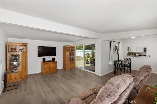4657 Chateau Pl, San Diego, CA 92117 - living room featuring wood finished floors