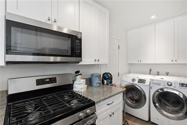 4657 Chateau Pl, San Diego, CA 92117 - washroom with recessed lighting and washing machine and dryer