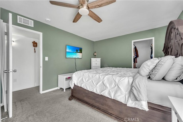 21304 Carriage Dr, Tehachapi, CA 93561 - bedroom with carpet and a ceiling fan