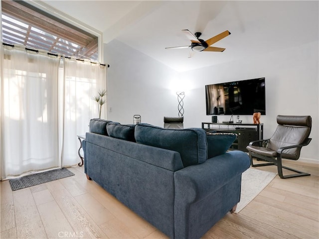 21829 Legend Ave, Carson, CA 90745 - living room with light wood-style floors and a ceiling fan