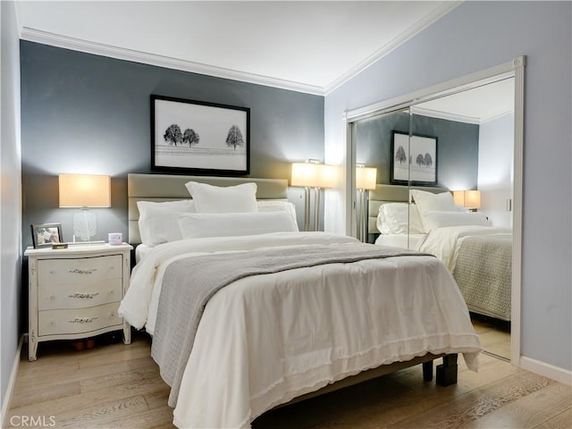 21829 Legend Ave, Carson, CA 90745 - bedroom with crown molding and light wood-style floors