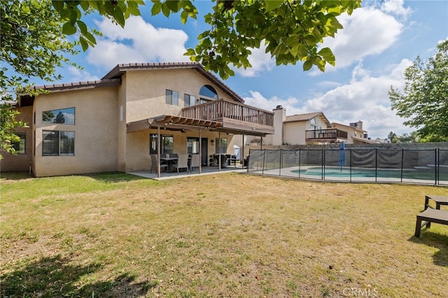 7209 Copper Creek Way, Bakersfield, CA 93308 - back of house with stucco siding, a patio, a pergola, and a tile roof