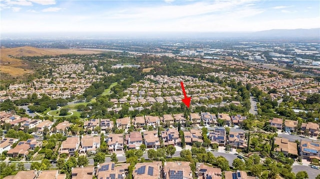 41 Balcony, Irvine, CA 92603 - aerial view of property's location featuring mountains and nearby suburban area