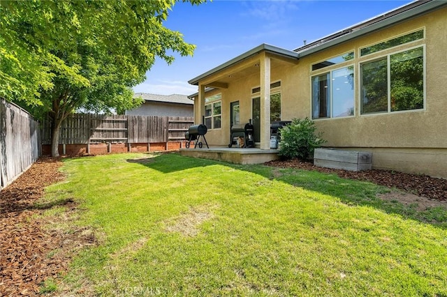1968 Bancroft Dr, Chico, CA 95928 - fenced backyard featuring a patio