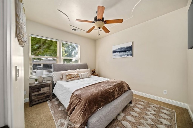 1968 Bancroft Dr, Chico, CA 95928 - bedroom with carpet floors and a ceiling fan
