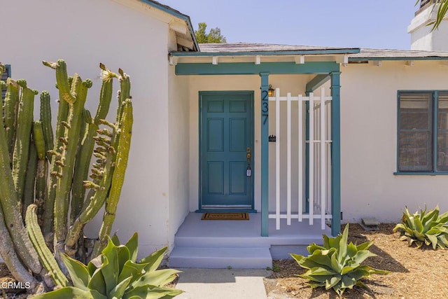 237 N Katherine Dr, Ventura, CA 93003 - doorway to property with stucco siding