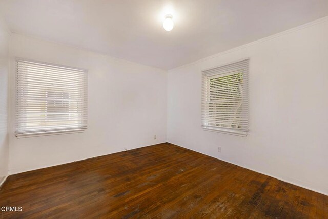 237 N Katherine Dr, Ventura, CA 93003 - empty room featuring hardwood / wood-style flooring and crown molding