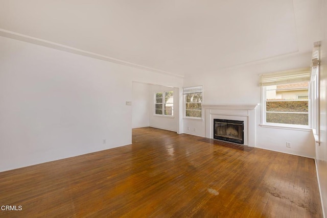 237 N Katherine Dr, Ventura, CA 93003 - unfurnished living room with hardwood / wood-style floors and a fireplace with flush hearth