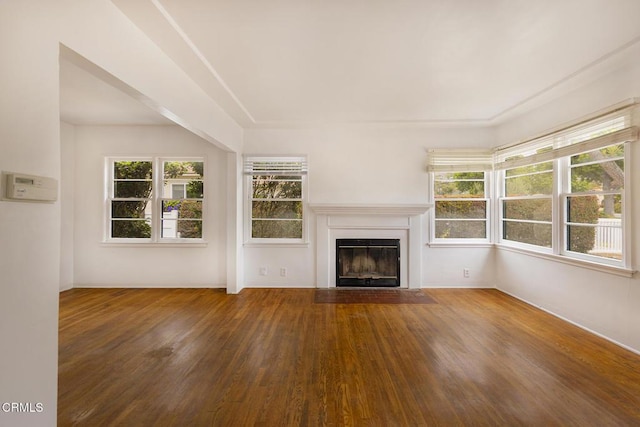237 N Katherine Dr, Ventura, CA 93003 - unfurnished living room featuring wood finished floors, healthy amount of natural light, and a fireplace with flush hearth