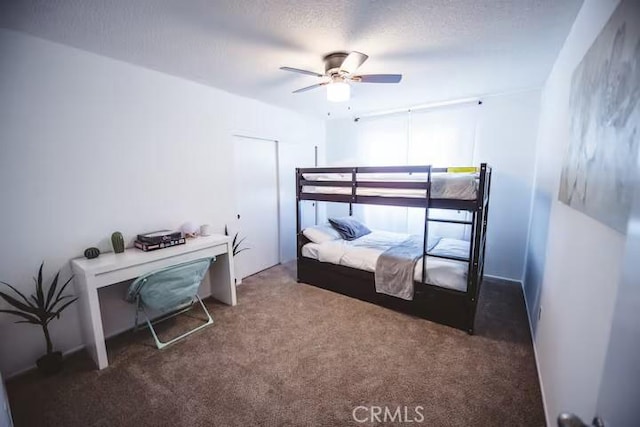30319 Desert Moon Dr, Thousand Palms, CA 92276 - bedroom with carpet and a ceiling fan