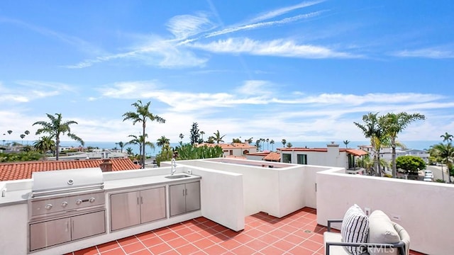 501 Elena Ln Unit A, San Clemente, CA 92672 - view of patio with exterior kitchen and a sink