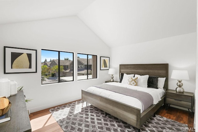 24511 Sutton Ln, Laguna Niguel, CA 92677 - bedroom featuring wood finished floors and high vaulted ceiling