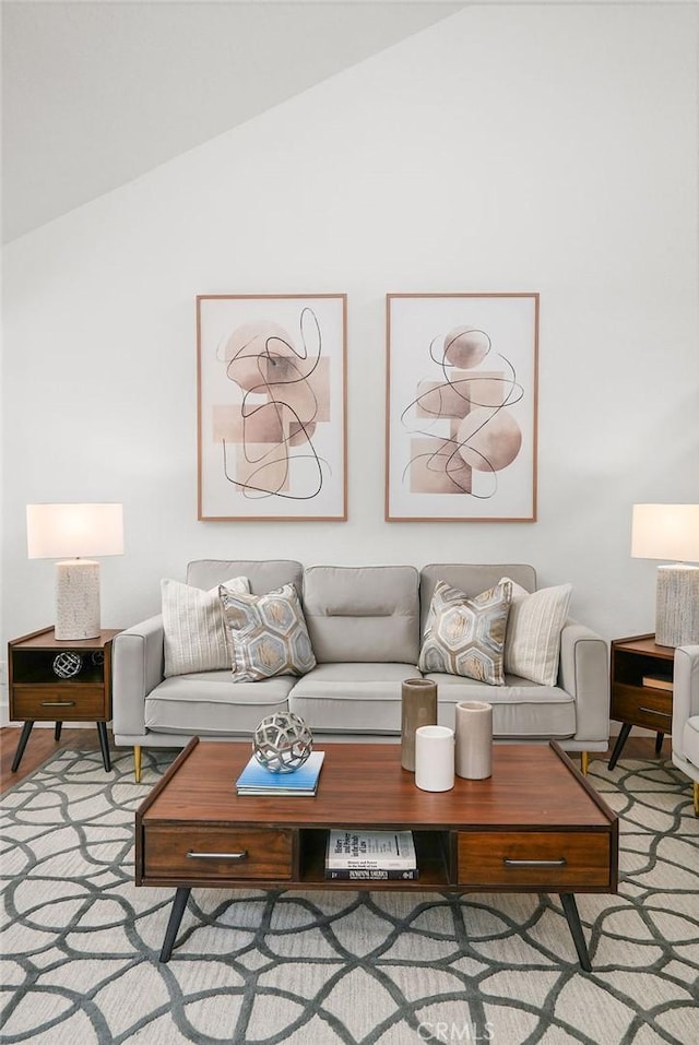 24511 Sutton Ln, Laguna Niguel, CA 92677 - living area featuring vaulted ceiling and light wood-style floors