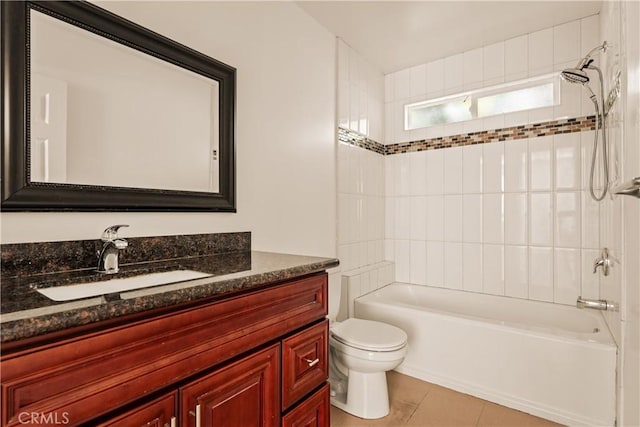 3848 Boyce Ave, Los Angeles, CA 90039 - full bath featuring vanity, shower / washtub combination, and tile patterned floors