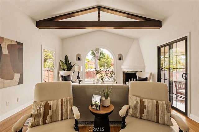 3848 Boyce Ave, Los Angeles, CA 90039 - living area with wood finished floors and baseboards