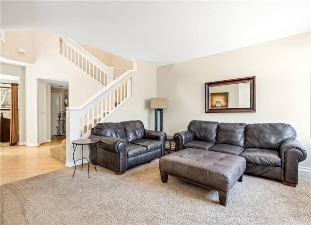 100 Stoney, Laguna Niguel, CA 92677 - carpeted living area with stairs and baseboards