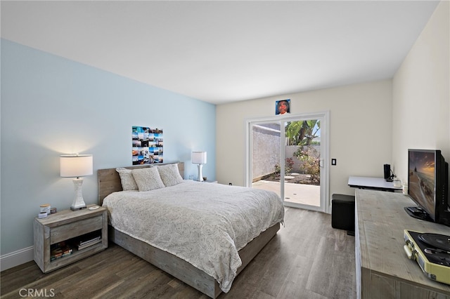 24191 Vis D Oro, Dana Point, CA 92629 - bedroom with access to exterior and wood finished floors
