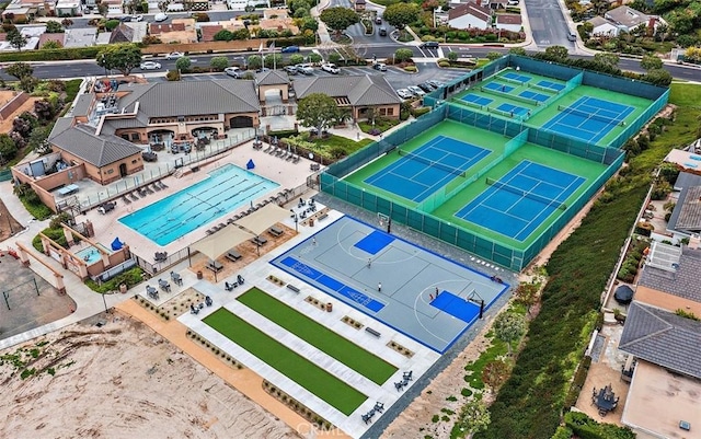 24191 Vis D Oro, Dana Point, CA 92629 - aerial view of residential area featuring a pool area