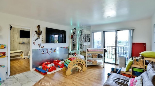 6924 Hyde Park Dr Unit 106, San Diego, CA 92119 - recreation room with wood finished floors