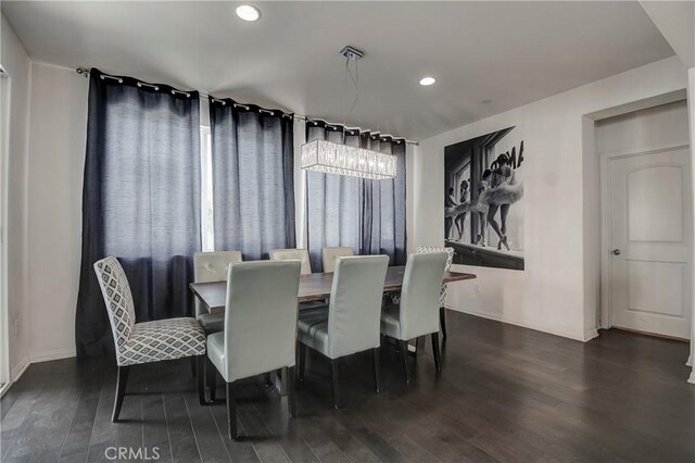 1855 W Willow Ave, Anaheim, CA 92804 - dining area with wood finished floors and recessed lighting