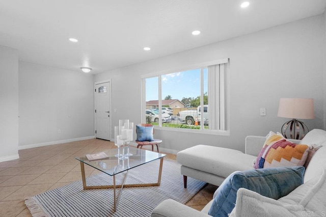 3015 Iris Ave Unit F, San Ysidro, CA 92173 - living room featuring light tile patterned floors and recessed lighting