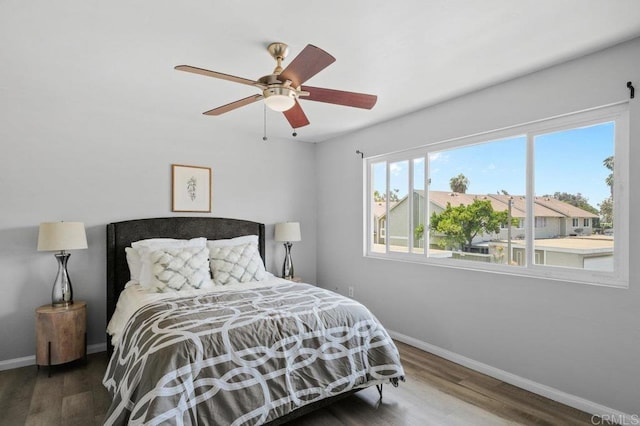 3015 Iris Ave Unit F, San Ysidro, CA 92173 - bedroom featuring wood finished floors and a ceiling fan