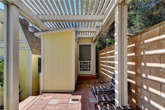 1321 Edgemont St, La Habra, CA 90631 - view of patio with a pergola