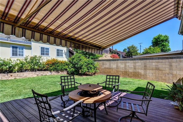 1321 Edgemont St, La Habra, CA 90631 - view of wooden terrace