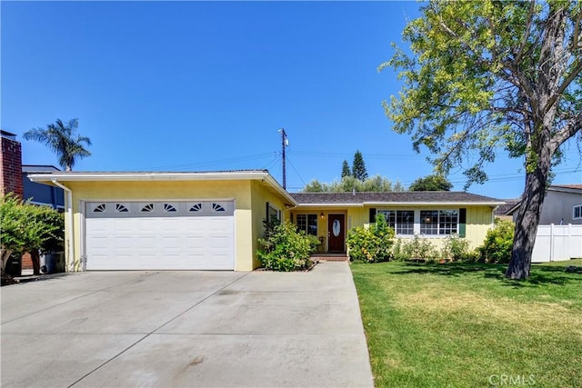 1321 Edgemont St, La Habra, CA 90631 - single story home with driveway, an attached garage, and stucco siding