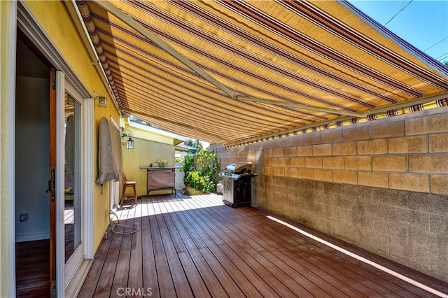 1321 Edgemont St, La Habra, CA 90631 - wooden deck with area for grilling