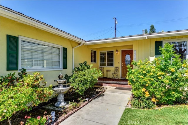 1321 Edgemont St, La Habra, CA 90631 - entrance to property featuring stucco siding