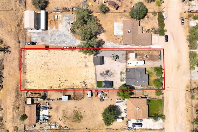 43249 42nd St W, Lancaster, CA 93536 - view of property location featuring property boundaries highlighted and a desert landscape