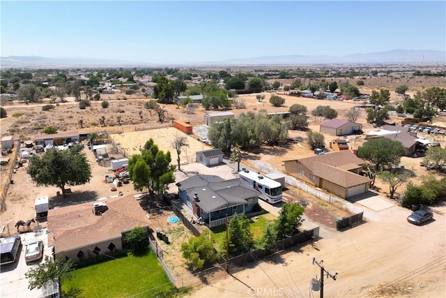 43249 42nd St W, Lancaster, CA 93536 - aerial view of sparsely populated area with a mountain backdrop