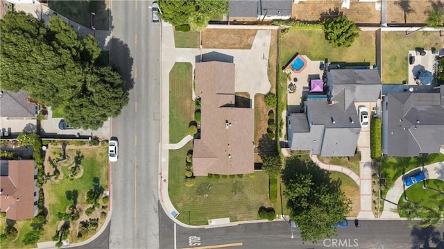1206 E Vine Ave, West Covina, CA 91790 - aerial view of property and surrounding area featuring nearby suburban area
