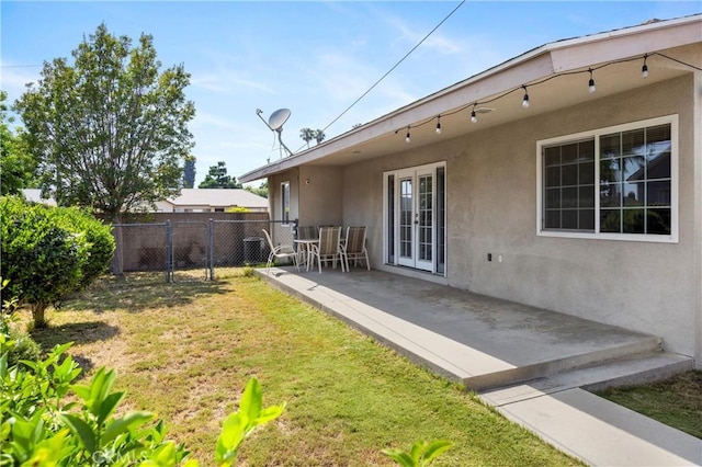 1206 E Vine Ave, West Covina, CA 91790 - view of yard with french doors and a patio area