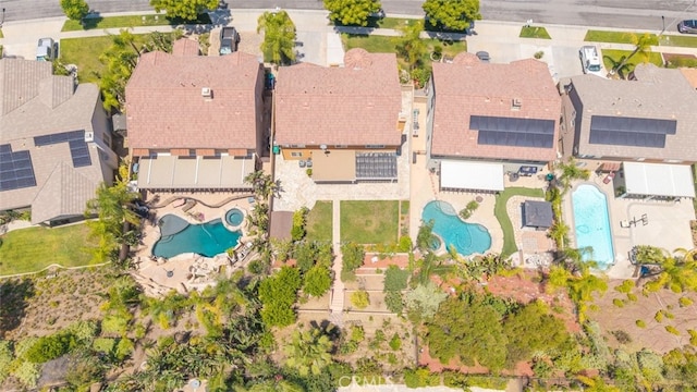 4262 Havenridge, Corona, CA 92883 - aerial view of property's location with a pool area
