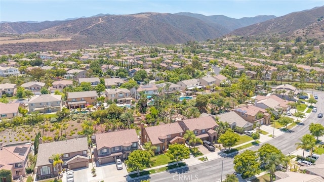4262 Havenridge, Corona, CA 92883 - aerial view of property and surrounding area featuring a mountain backdrop and nearby suburban area