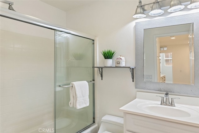 4262 Havenridge, Corona, CA 92883 - full bathroom featuring vanity and bath / shower combo with glass door