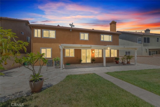 4262 Havenridge, Corona, CA 92883 - rear view of property with a patio area, a chimney, and stucco siding