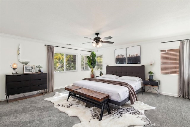 4262 Havenridge, Corona, CA 92883 - bedroom with crown molding and ceiling fan