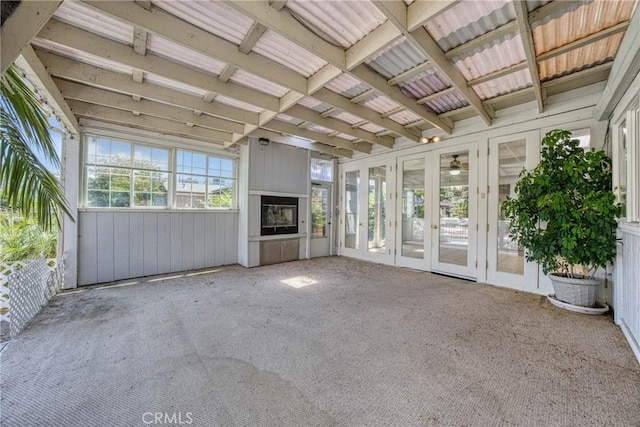 7762 Cora Dr, Lucerne, CA 95458 - unfurnished sunroom featuring french doors